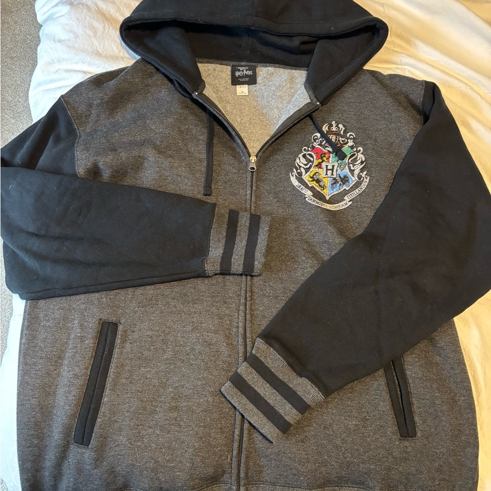 Harry Potter Gray and Black Hoodie